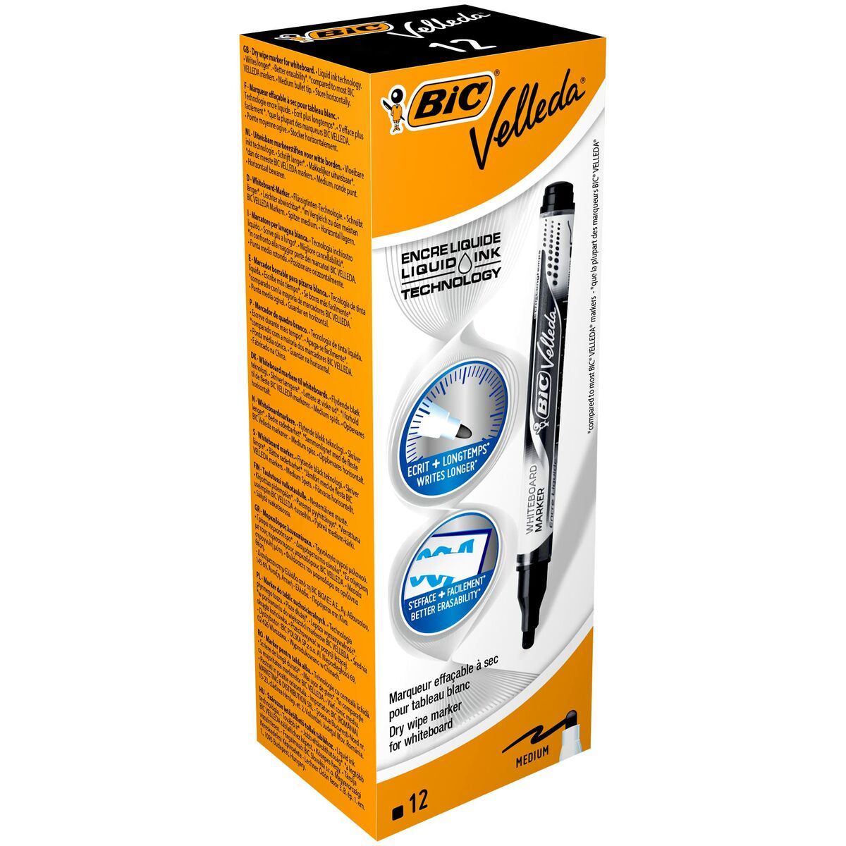Markør Bic 902088 Sort