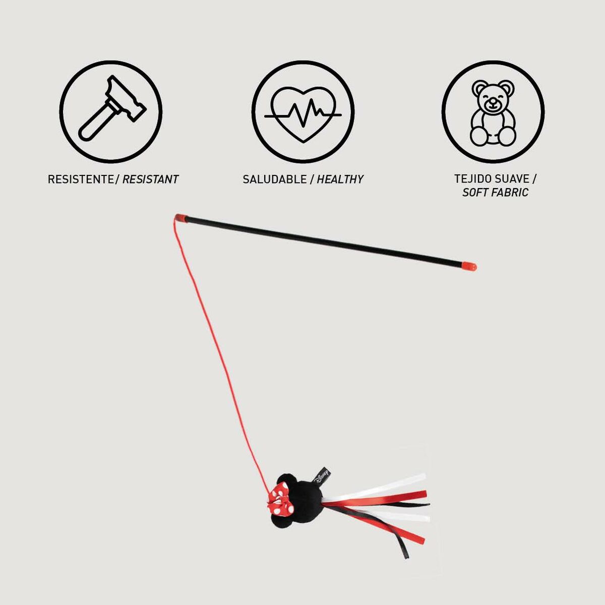 Igračka za mačke Minnie Mouse Crna