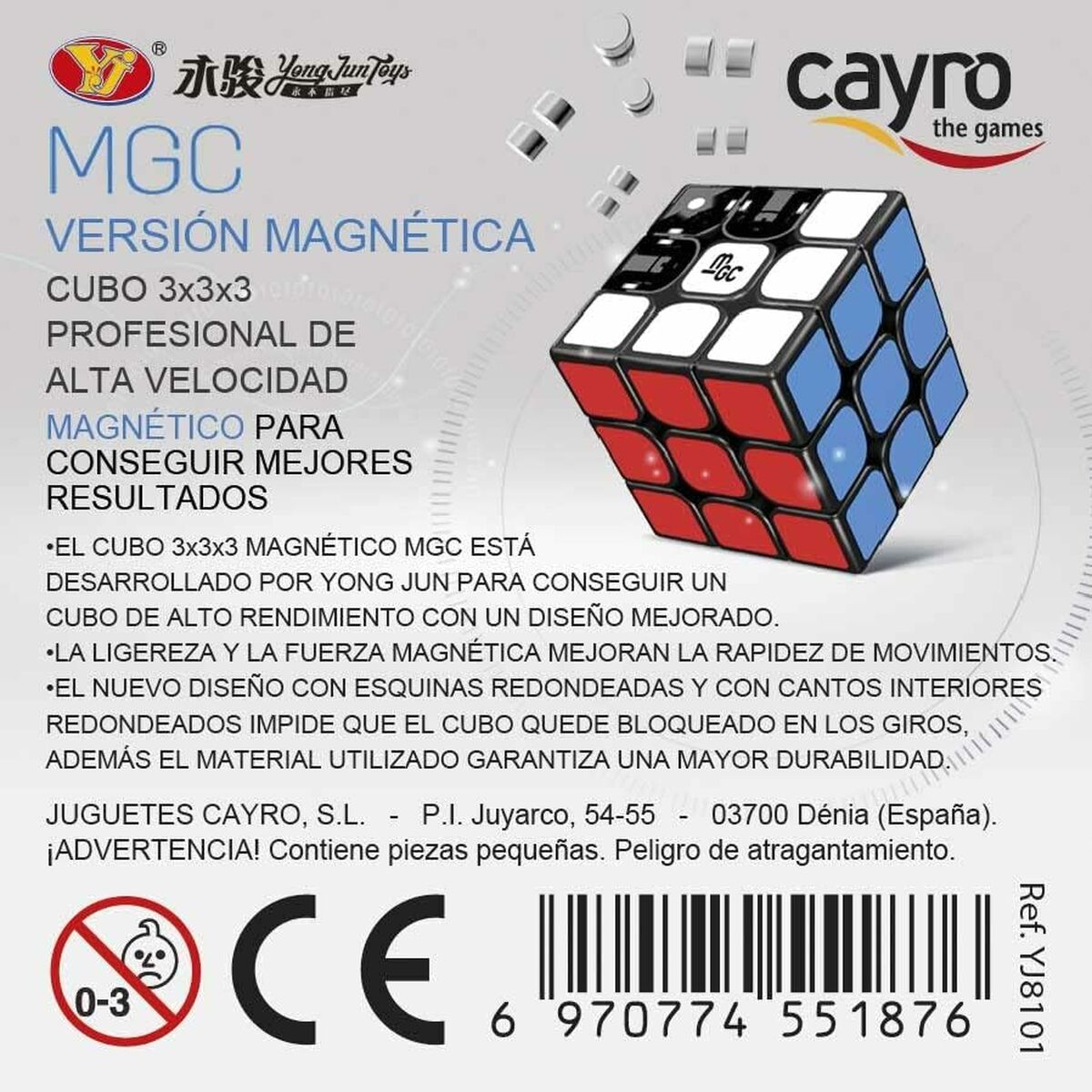 Cubo Magico Puzzle Cayro Multicolore (3 Pezzi) (3 Unità)