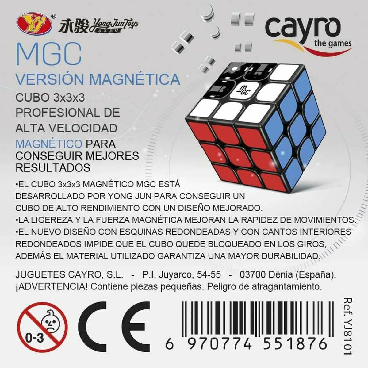 Cubo Magico Puzzle Cayro Multicolore (3 Pezzi) (3 Unità)