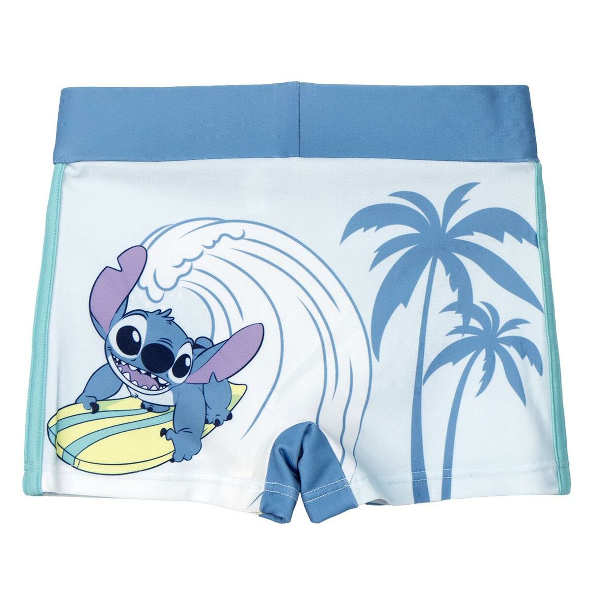 Dětské Plavky Boxerky Stitch Modrý