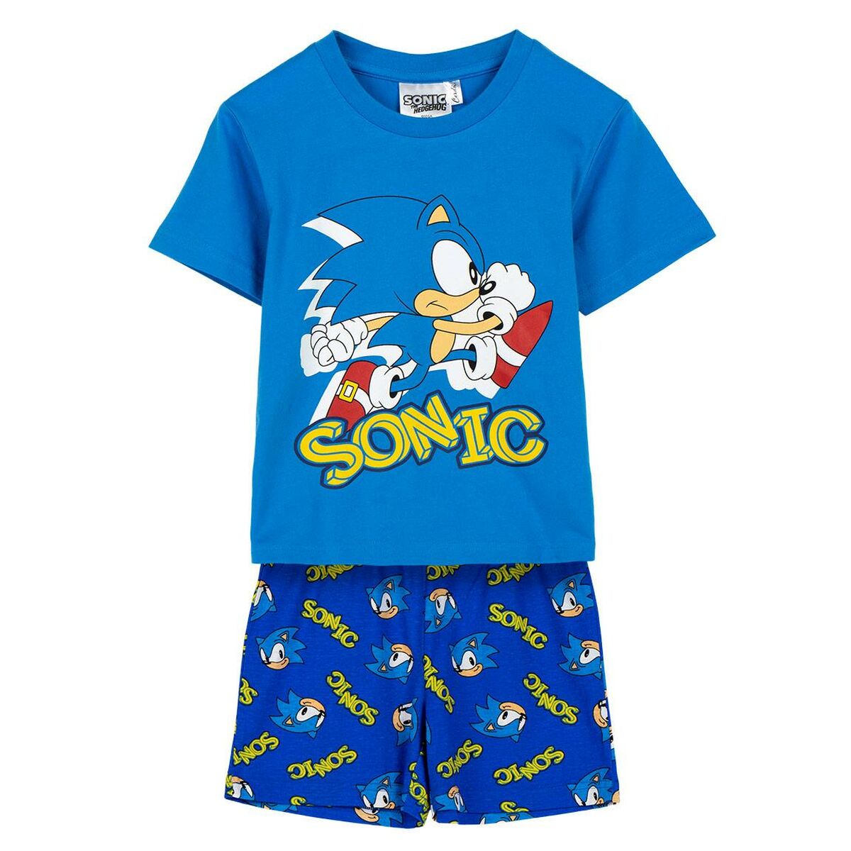 Pyjamas Barn Sonic Blå