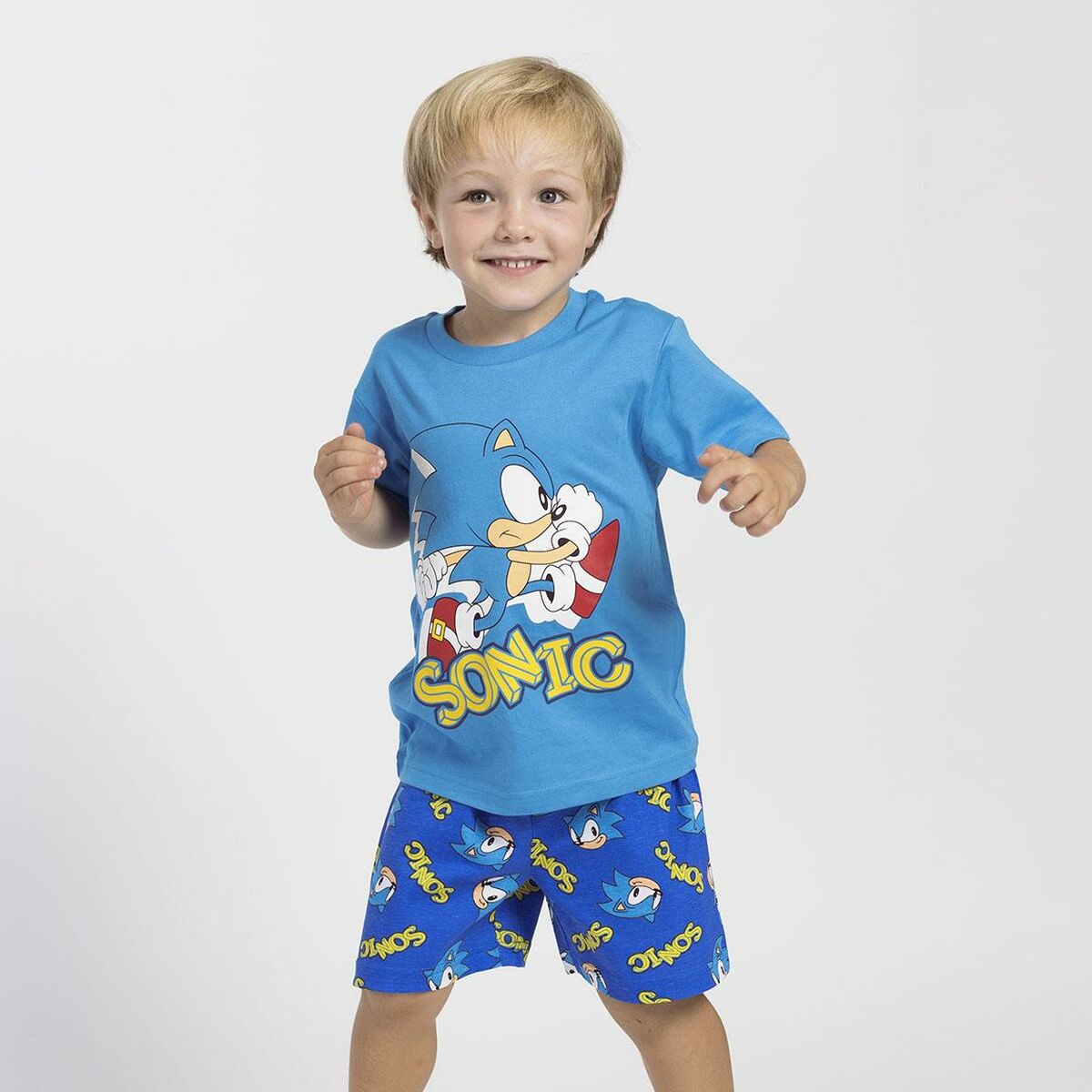 Pyjamas Barn Sonic Blå