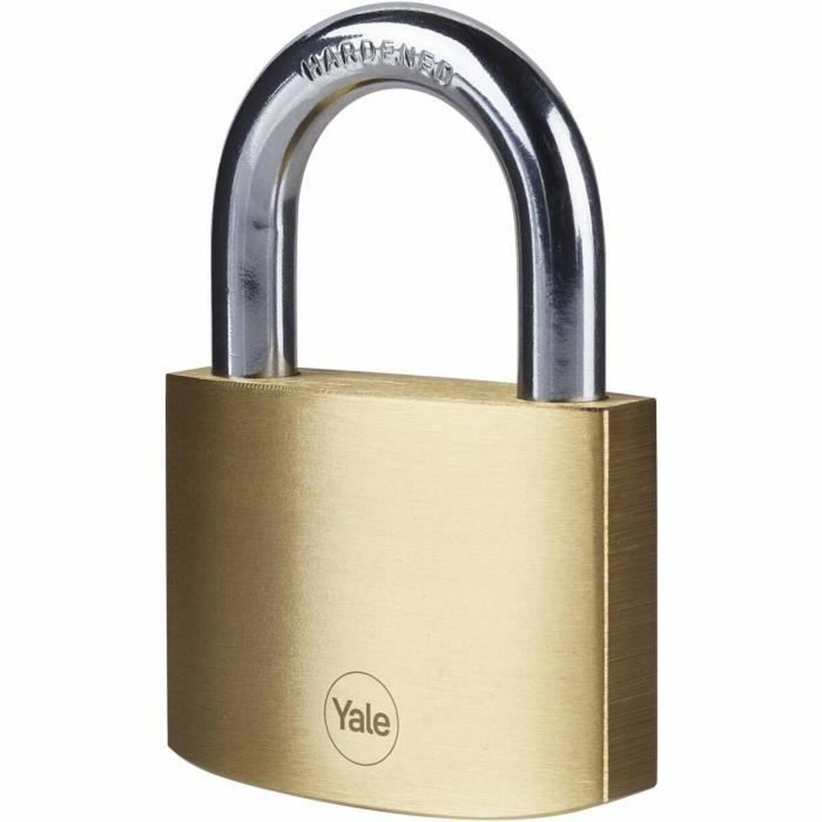 Cadeado com chave Yale Latão Retangular