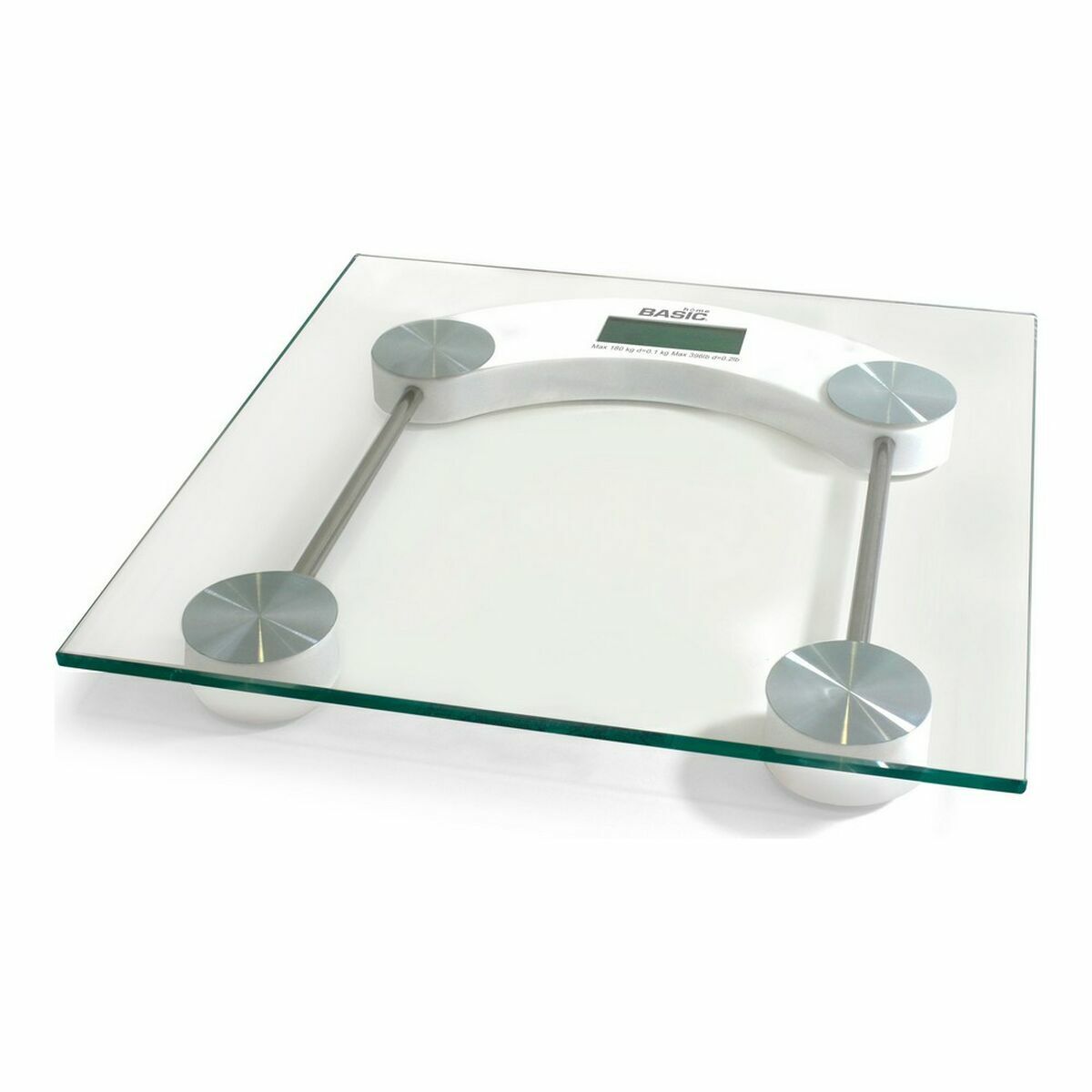Cântar Digital de Baie Basic Home Transparent (6 Unități)