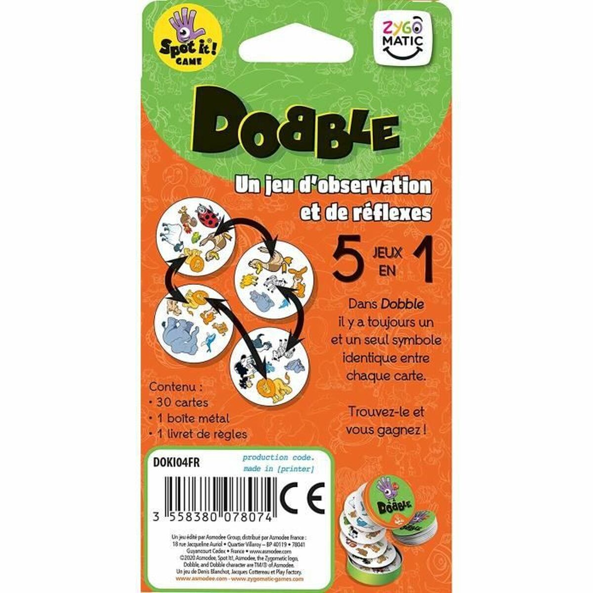 Board game Asmodee Dobble Kids