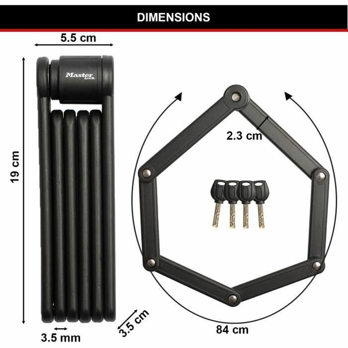 Candado de llave Master Lock