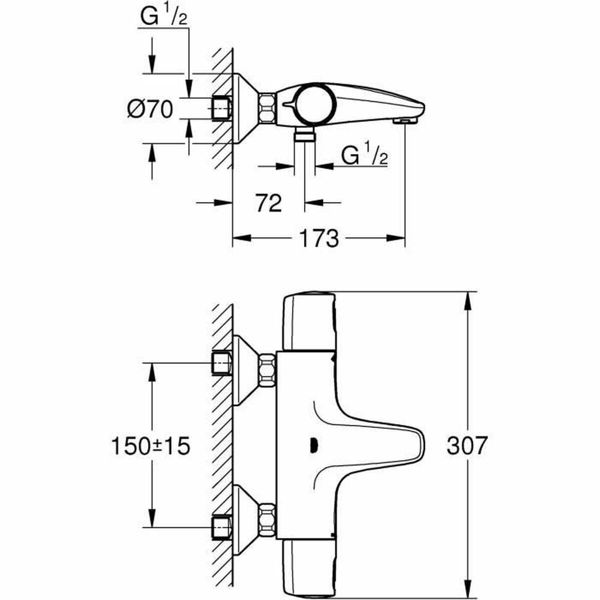 Blander Grohe Metall Messing