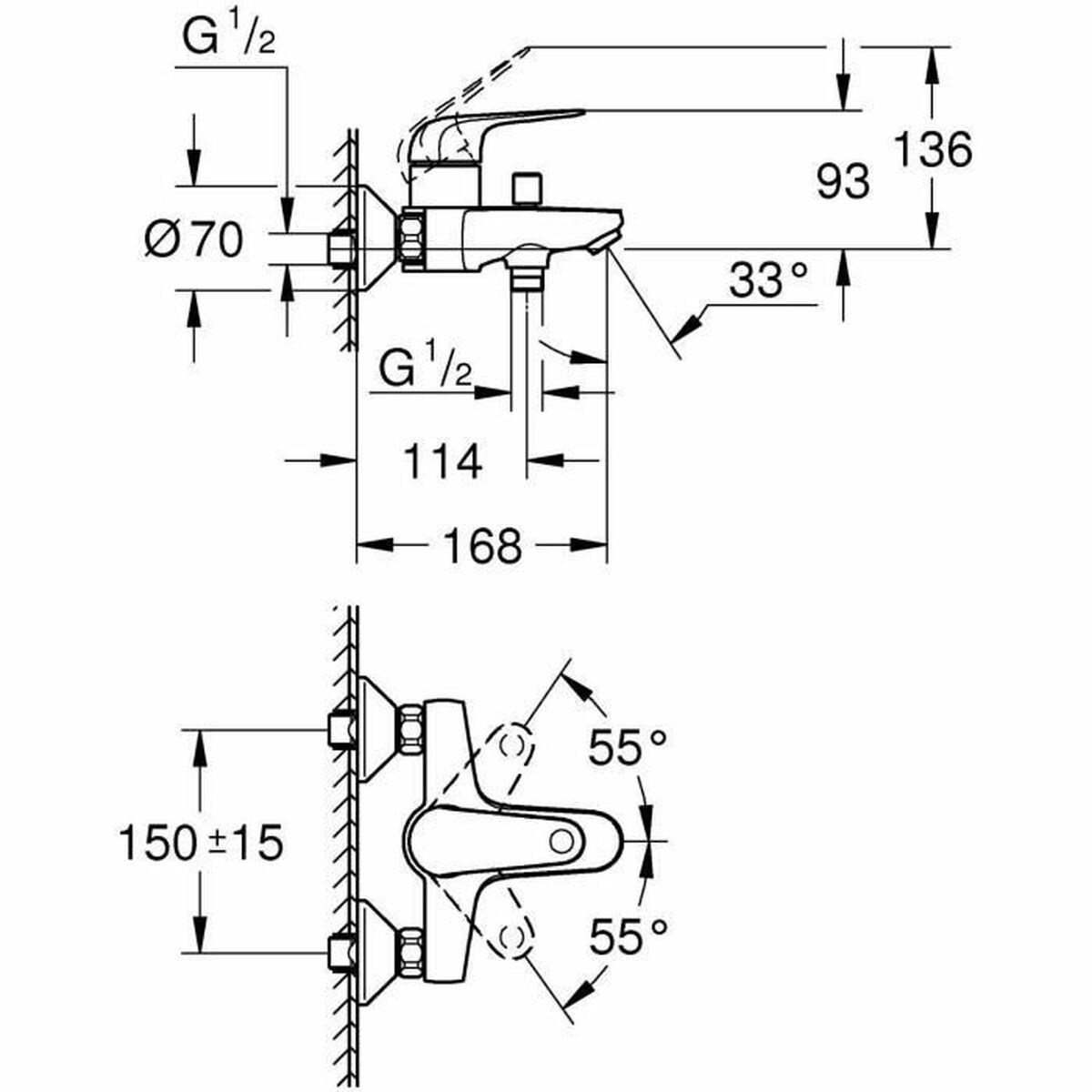 Blander Grohe Metall
