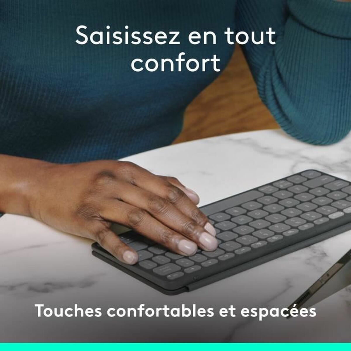 Capa para Tablet e Teclado Logitech Keys-to-Go 2 Cinzento Graphite