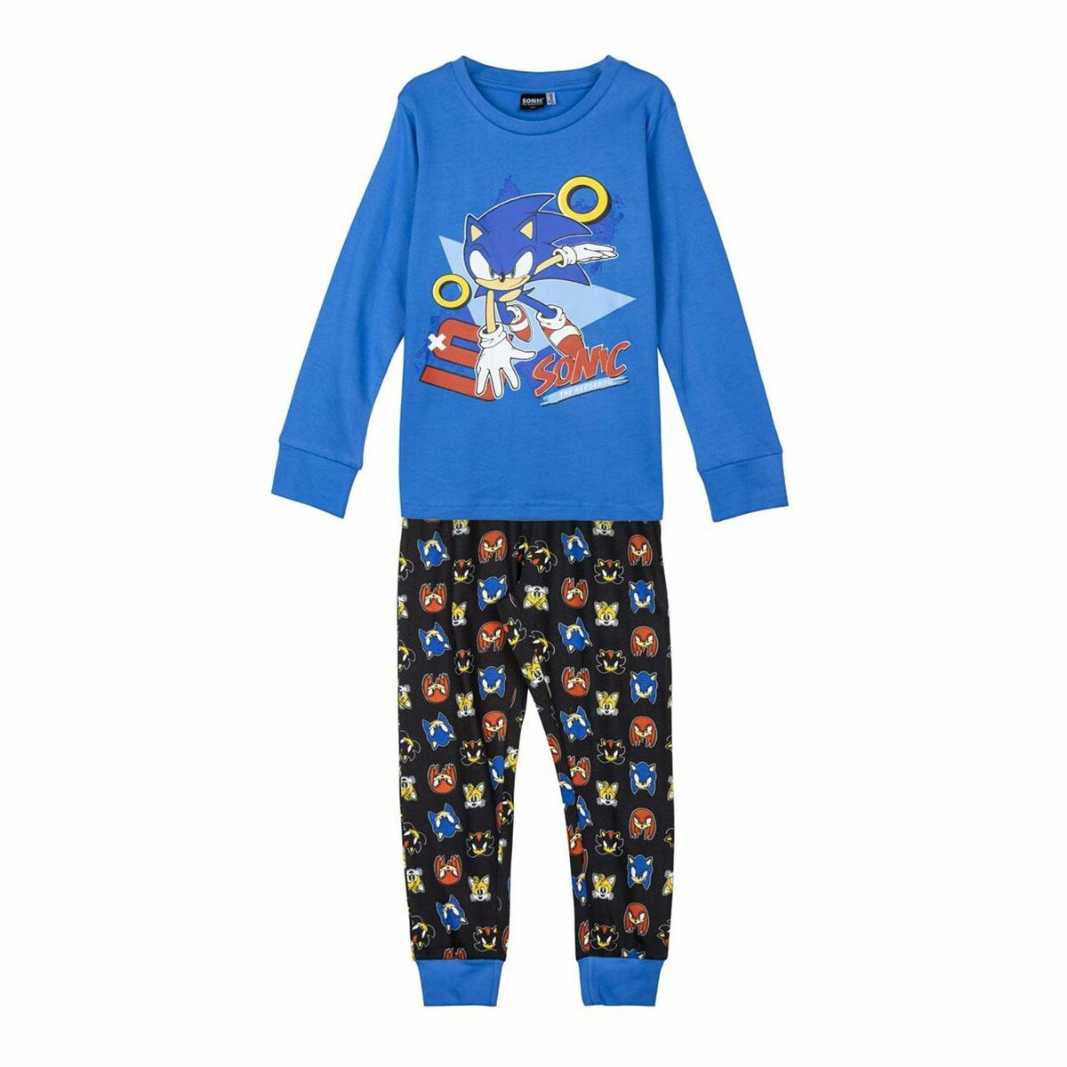 Pyžamo Dětské Sonic Modrý