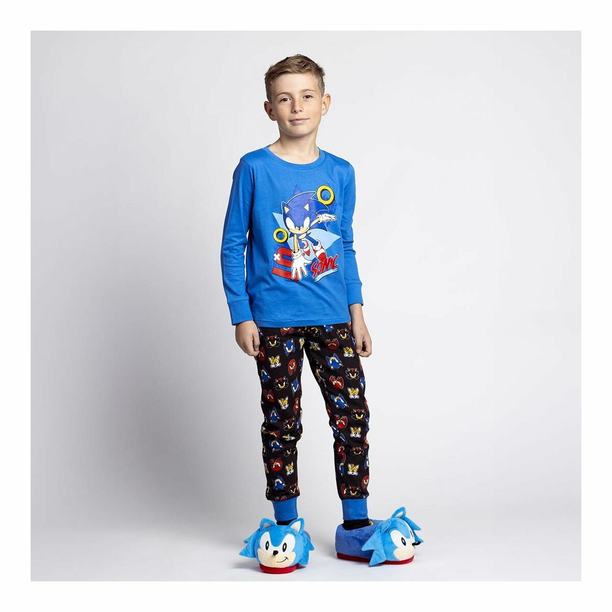 Pyžamo Dětské Sonic Modrý