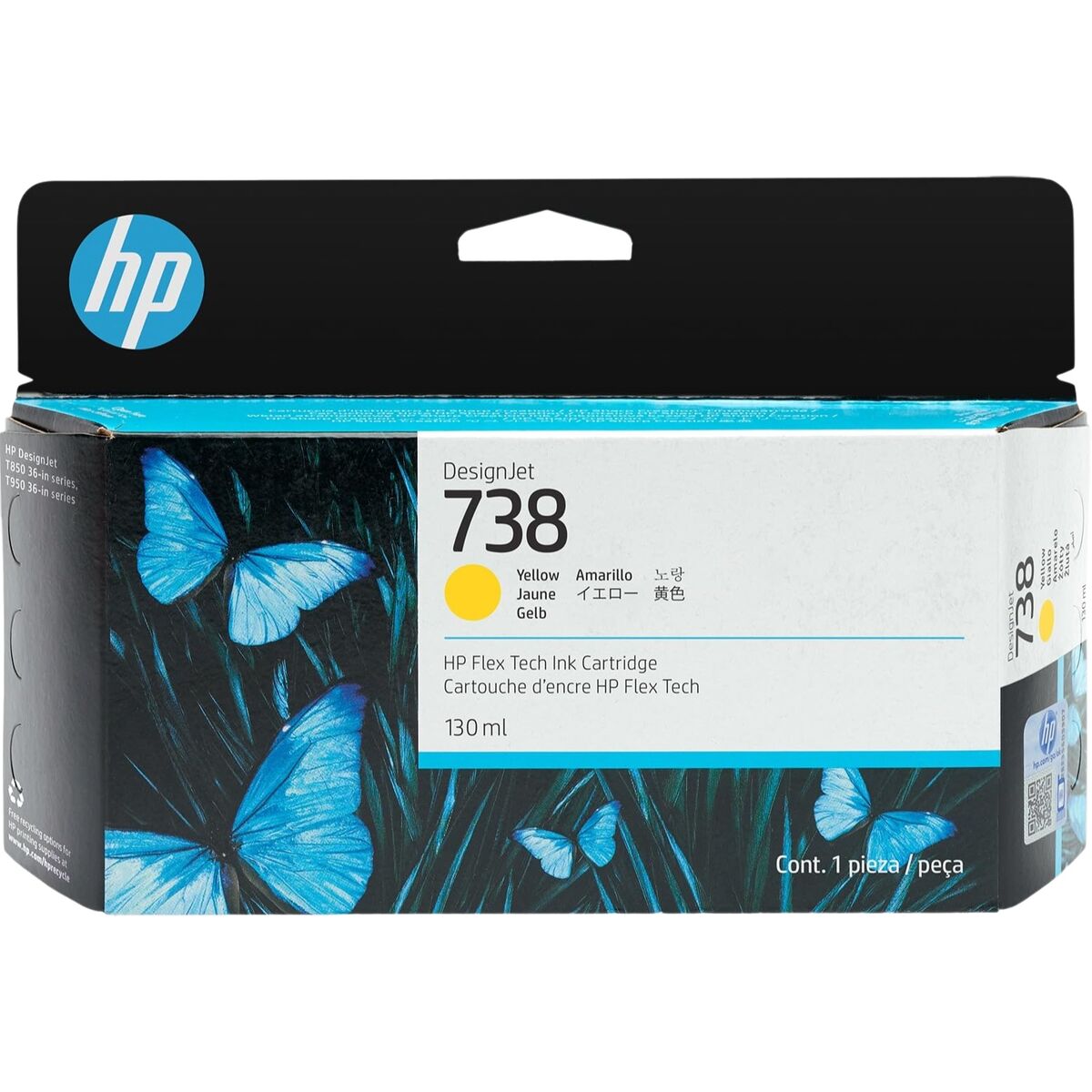 Original Ink Cartridge HP 498N7A Yellow