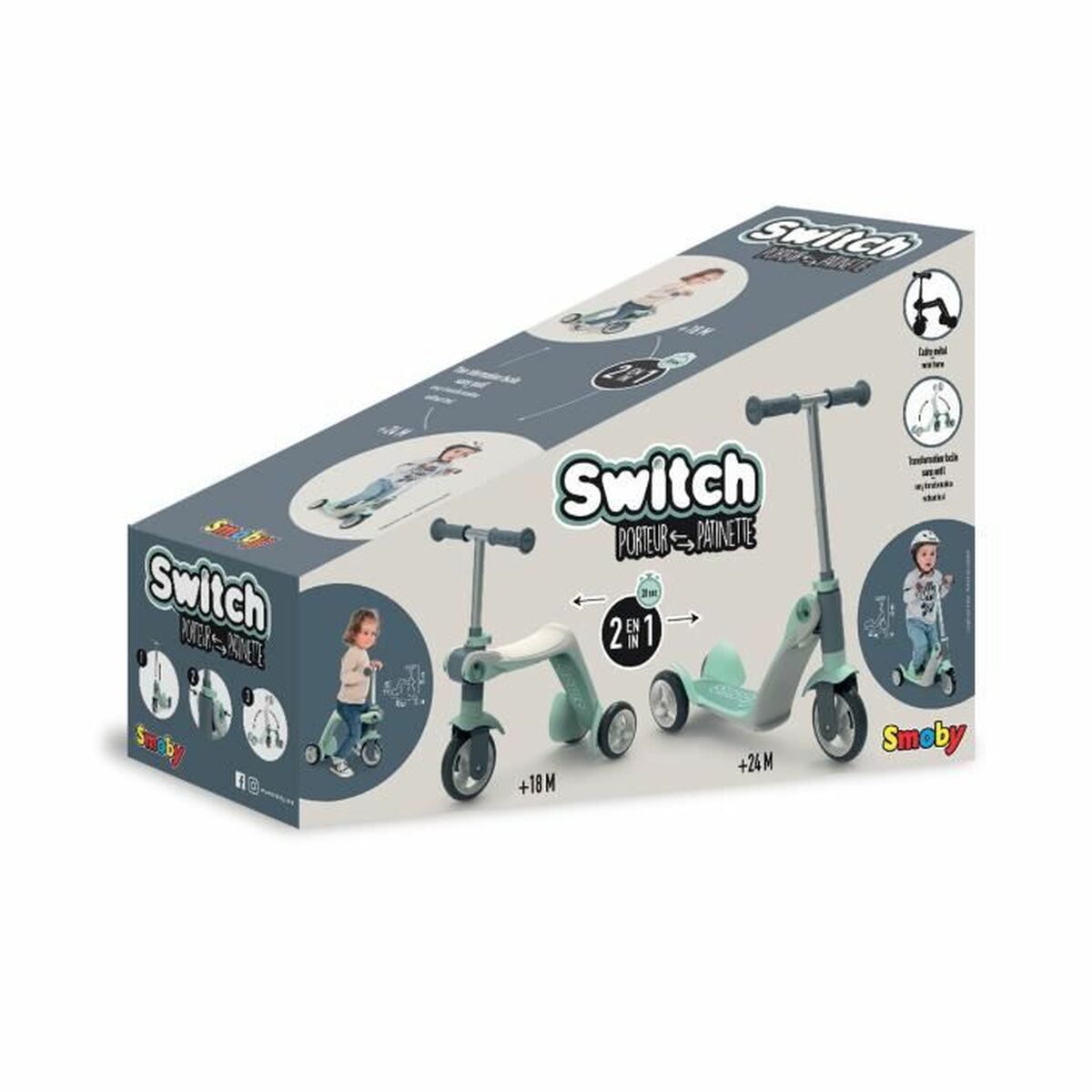 Trīsritenis Smoby Switch
