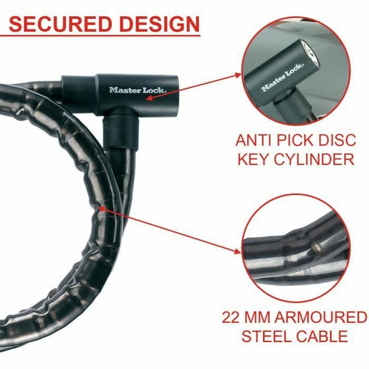 Corrente com Cadeado Master Lock