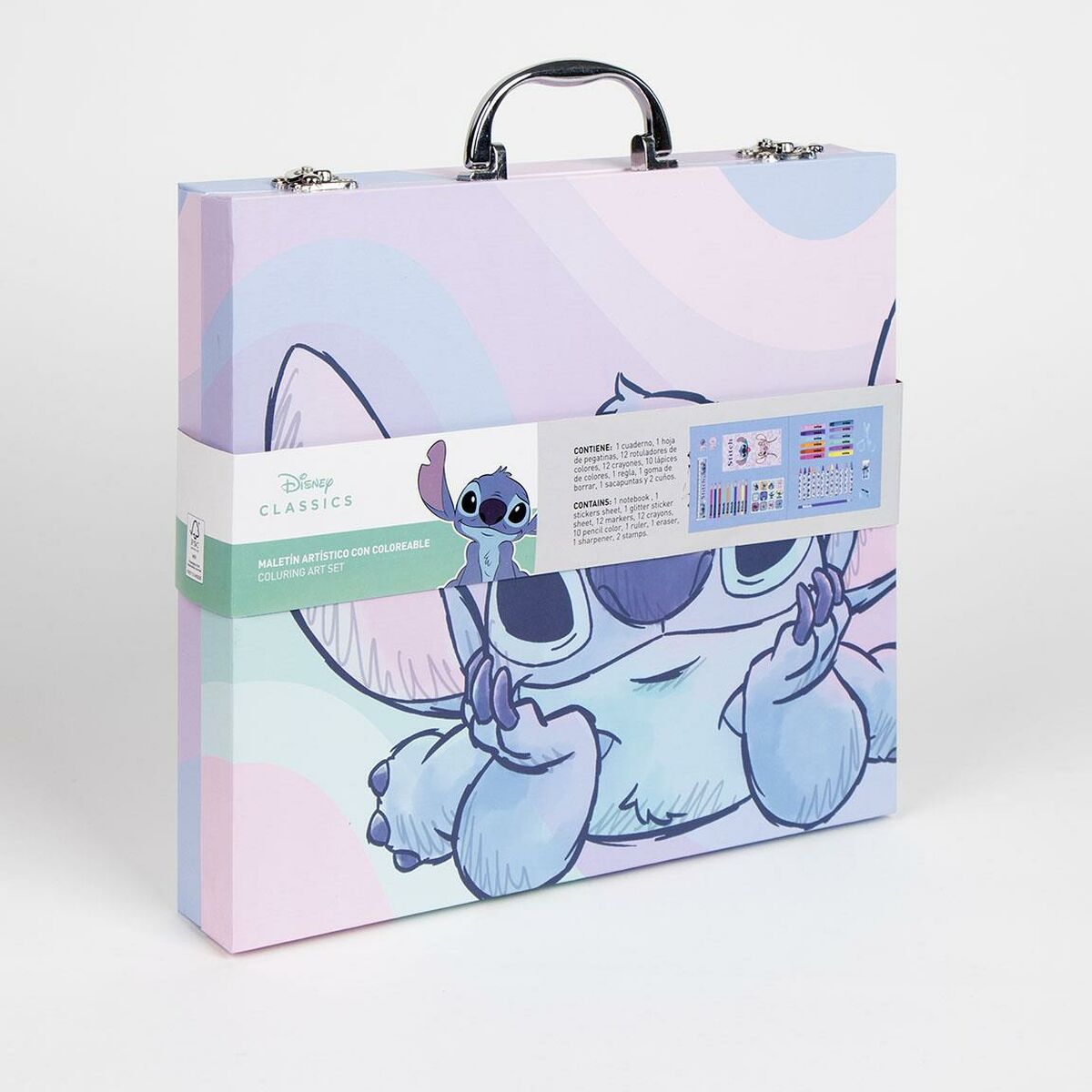 Brevpapper Set Stitch Blå