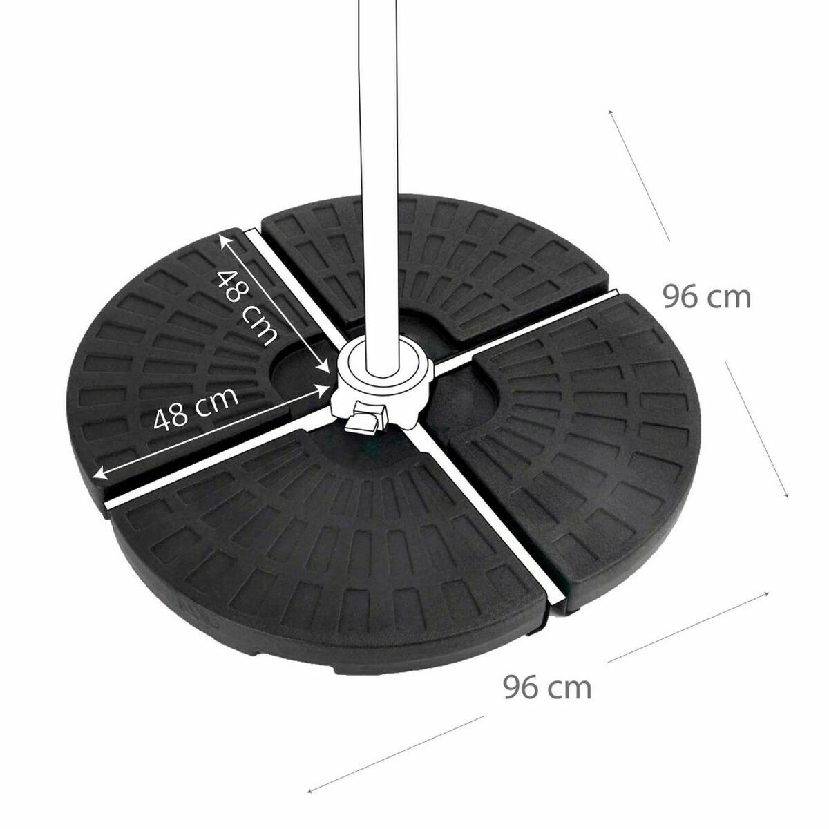 Base per Ombrellone Aktive Plastica