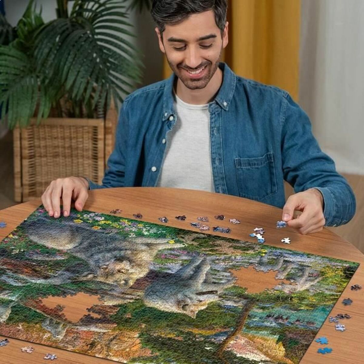 Puzzel Ravensburger Wolves in Spring