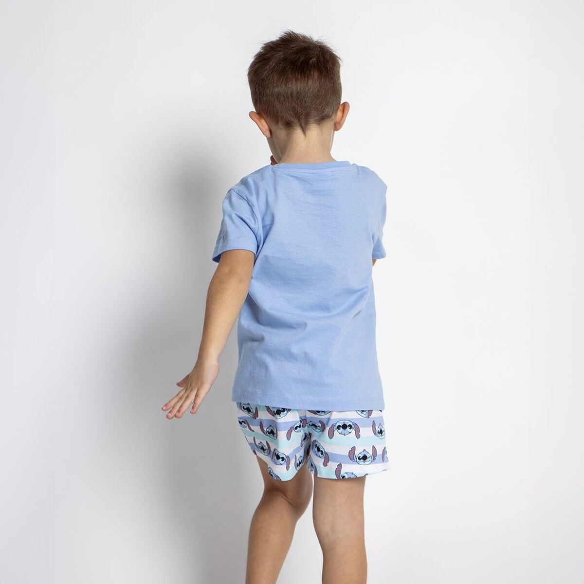 Pyžamo Dětské Stitch Modrý