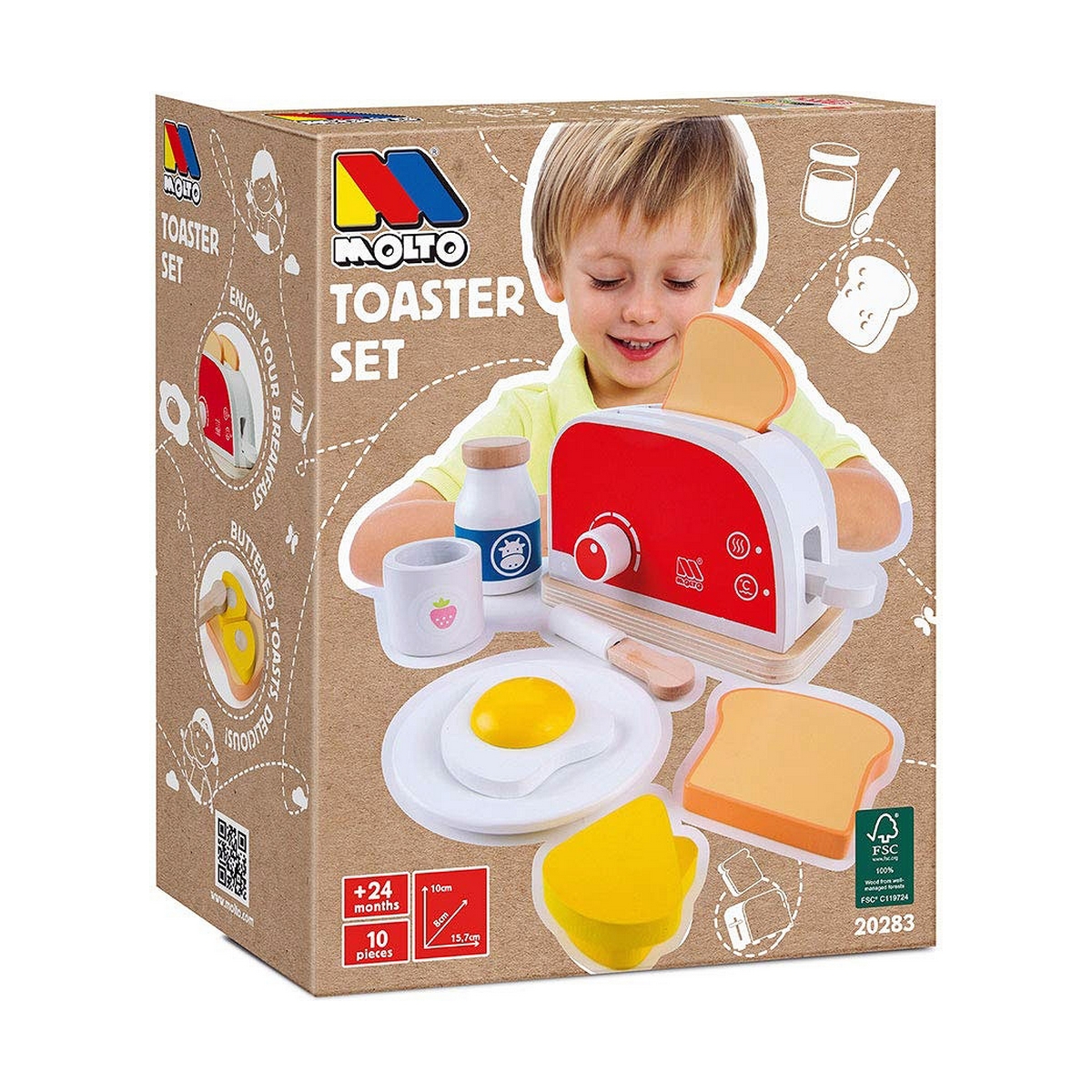 Igračka toster Moltó Toaster Set