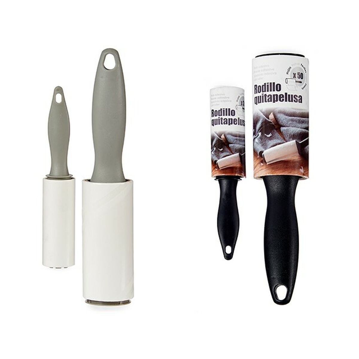 Valjček za Odstranjevanje Puha Kinvara 11 x 5,5 x 29,5 cm Set 2 Kosi (24 kosov)