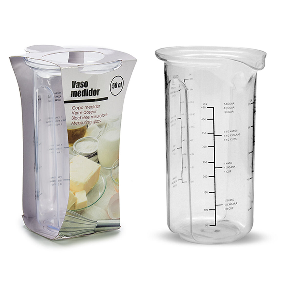 Measuring beaker polystyrene Plastic (36 Units)