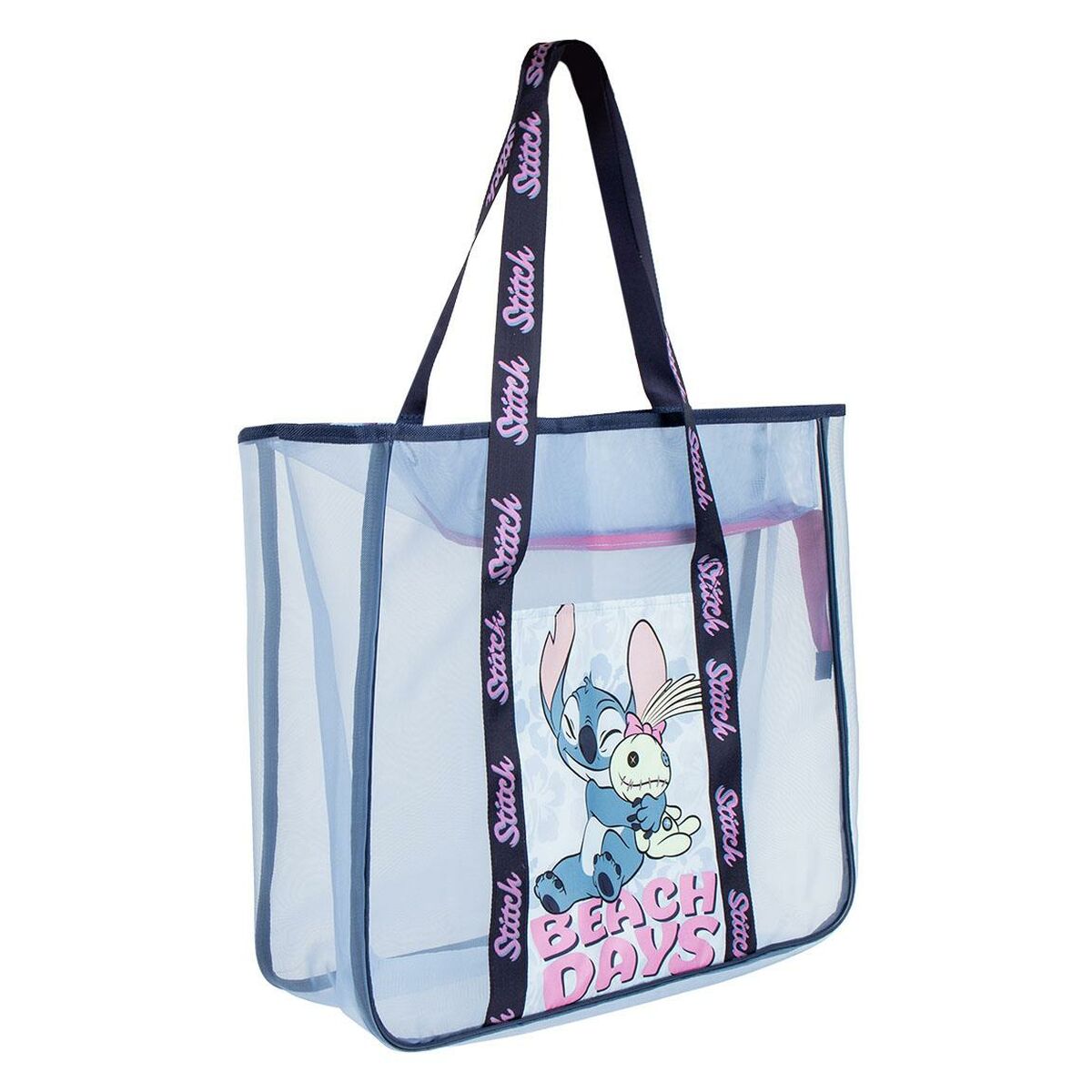 Strangbag Stitch Blå 100 % polyester