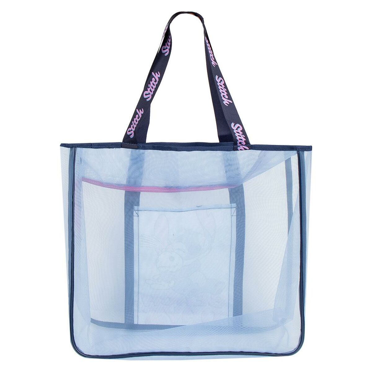 Strangbag Stitch Blå 100 % polyester
