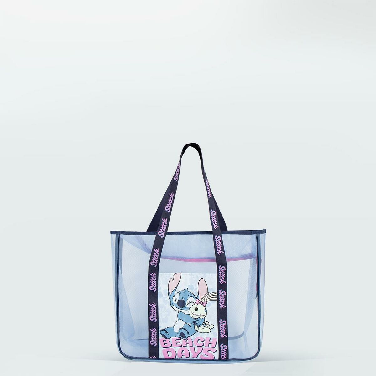 Strangbag Stitch Blå 100 % polyester
