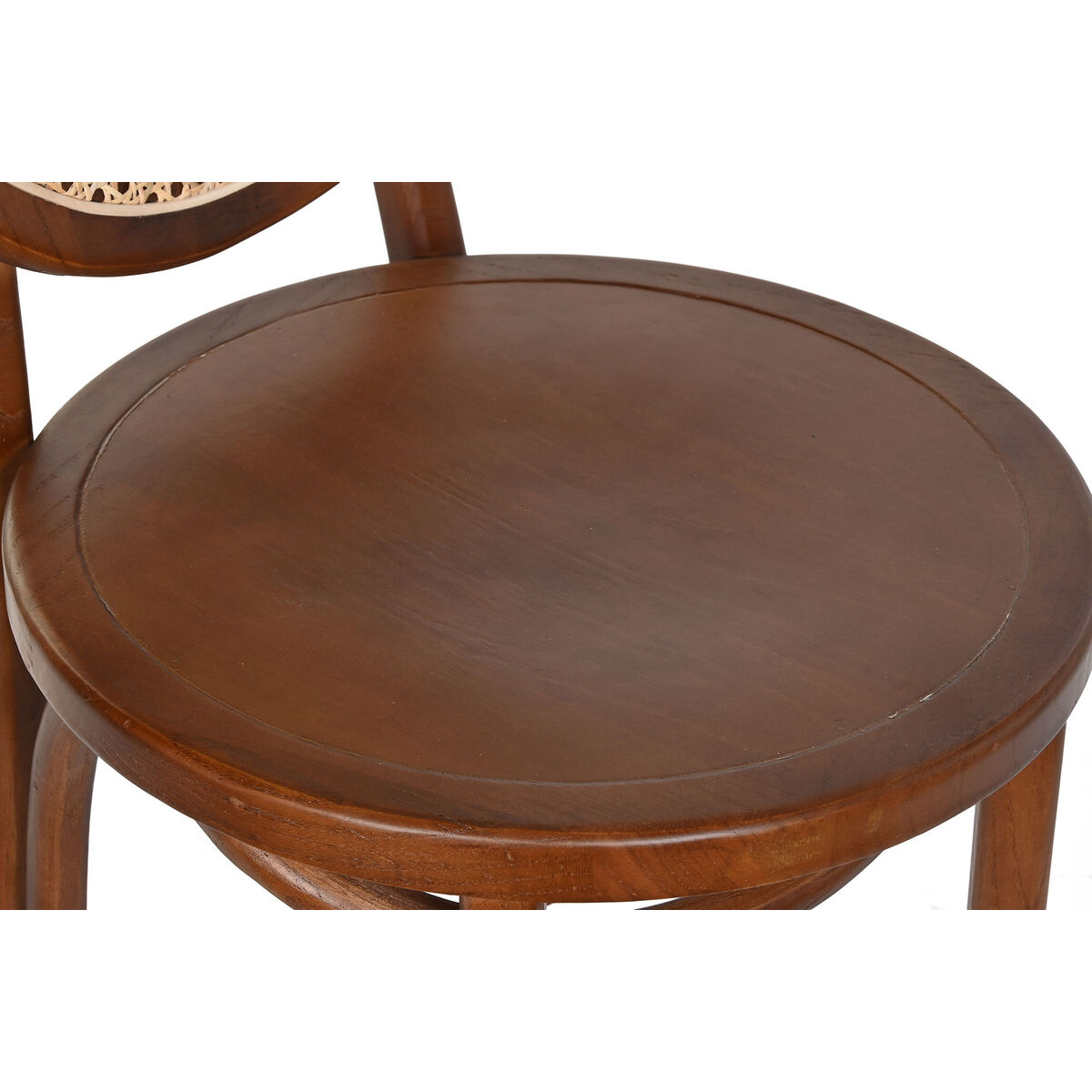 Stolček DKD Home Decor Rjava Temno rjava 43 x 43 x 108 cm