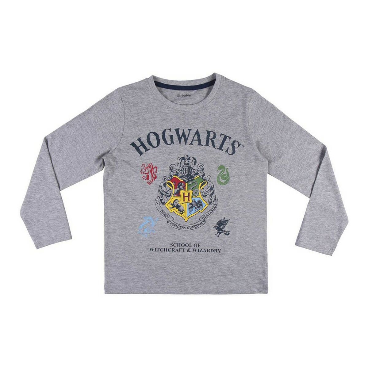 Pijama Infantil Harry Potter Cinzento