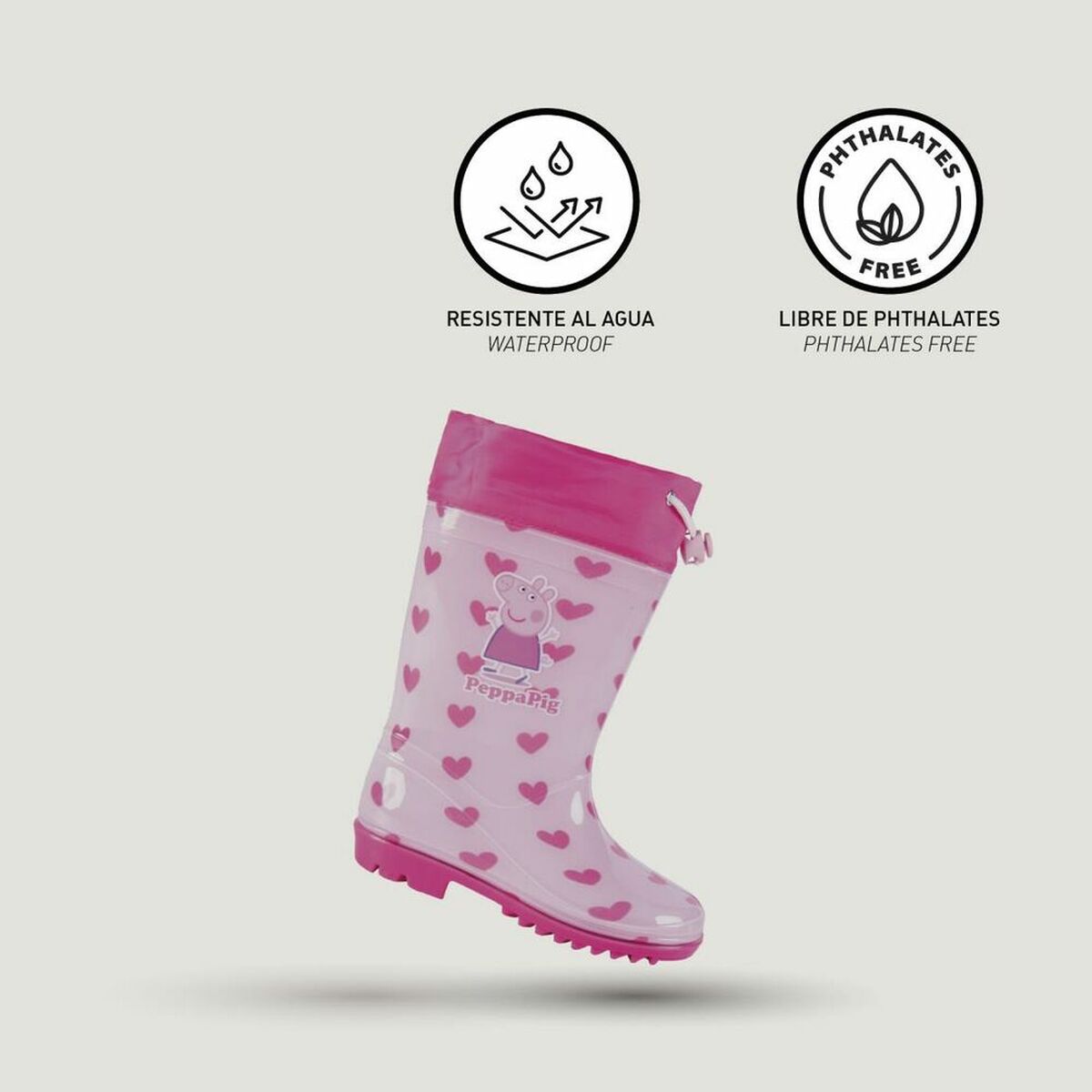 Botins Infantis Peppa Pig Cor de Rosa