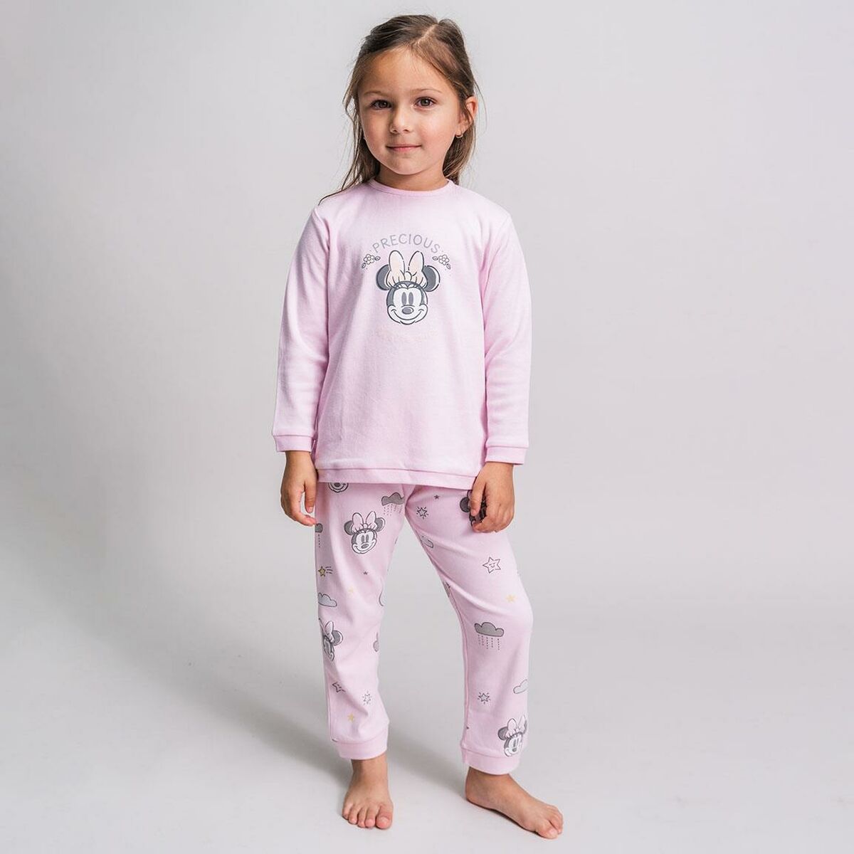 Pyžamo Dětské Minnie Mouse Modrý