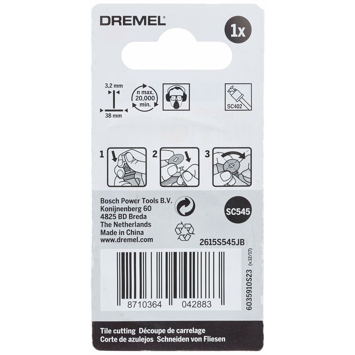 Diamantskive Dremel S545