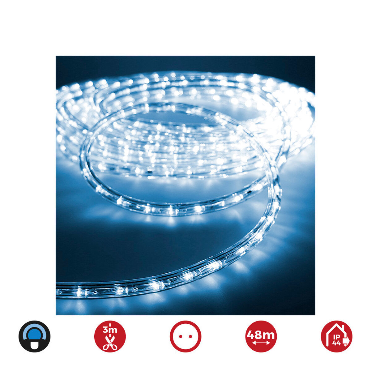 Cev LED EDM 72708 flexiLED Modra 2 načina