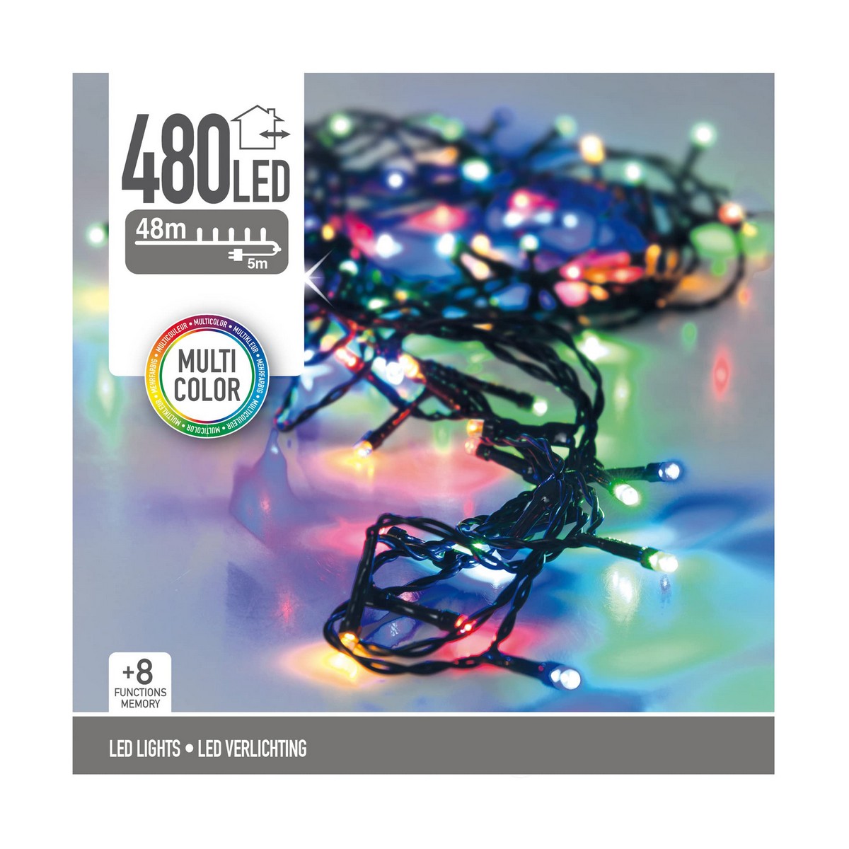 LED-lichtkrans Multicolour 53 m