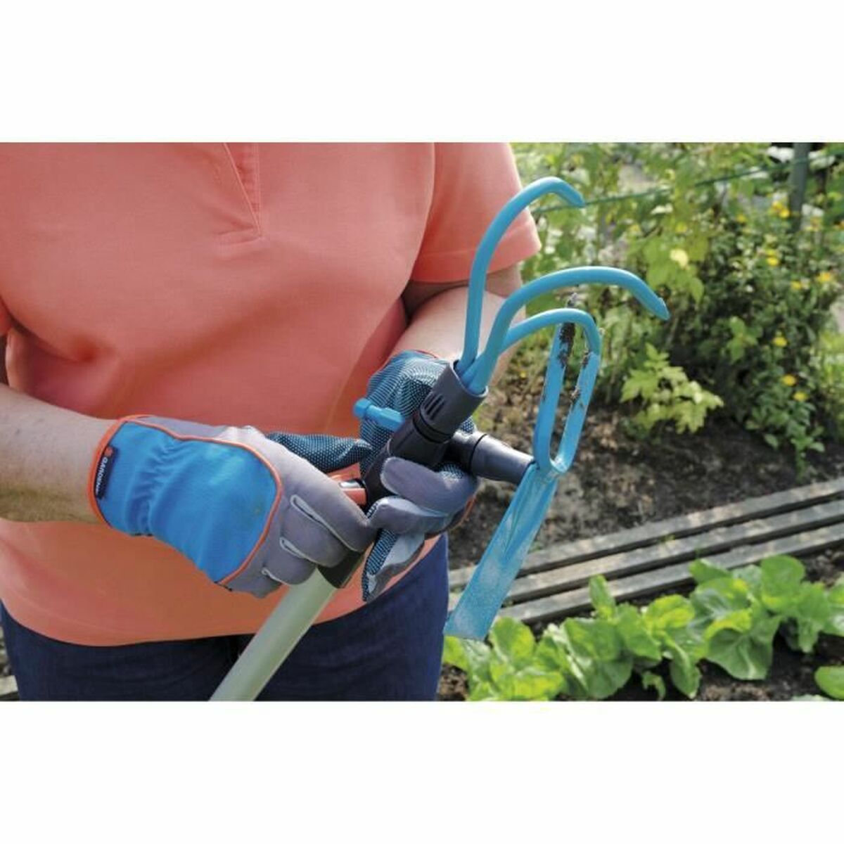 Hagerake Gardena Combisystem Blå