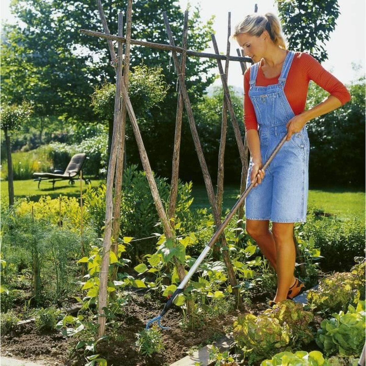 Vrtne grablje Gardena Combisystem Modra