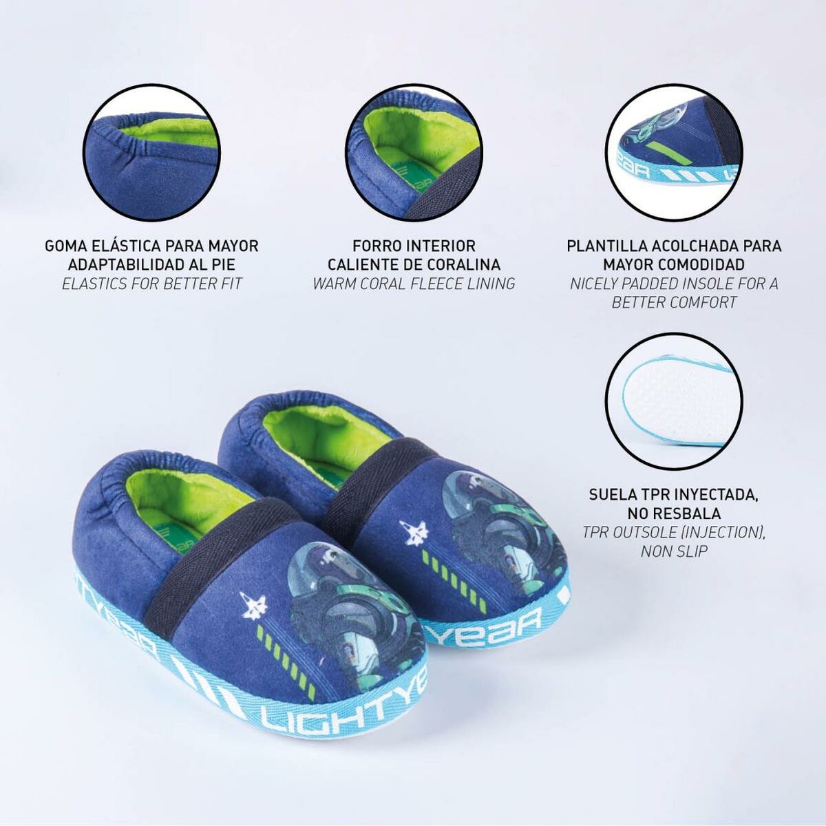 Hustøflene Buzz Lightyear Mørkeblå