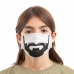 Hygiënisch en herbruikbaar gezichtsmasker gemaakt van stof Beard Luanvi Maat M Pakket van 3 stuks