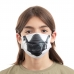 Hygiënisch en herbruikbaar gezichtsmasker gemaakt van stof Gas Luanvi Maat M Pakket van 3 stuks