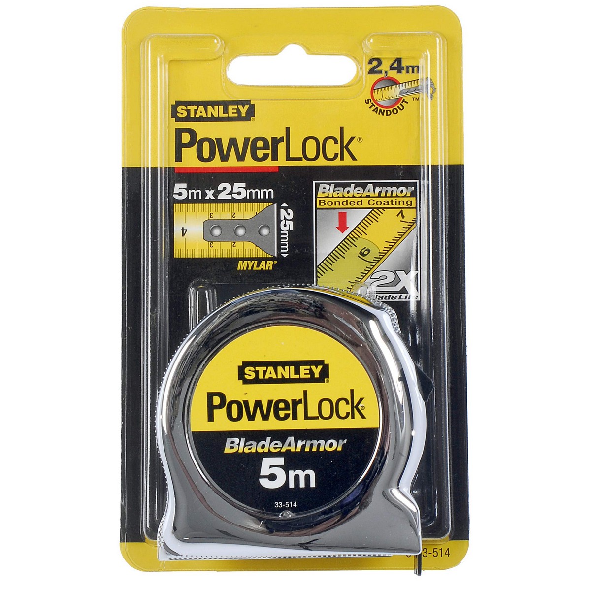 Flexometr Stanley Powerlock Blade Armor