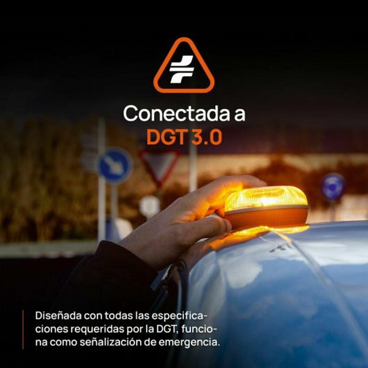V16 Emergency Beacon connected FlashLed V16