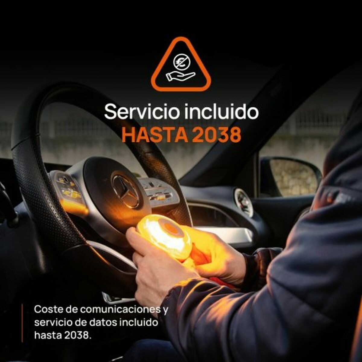 V16 Emergency Beacon connected FlashLed V16