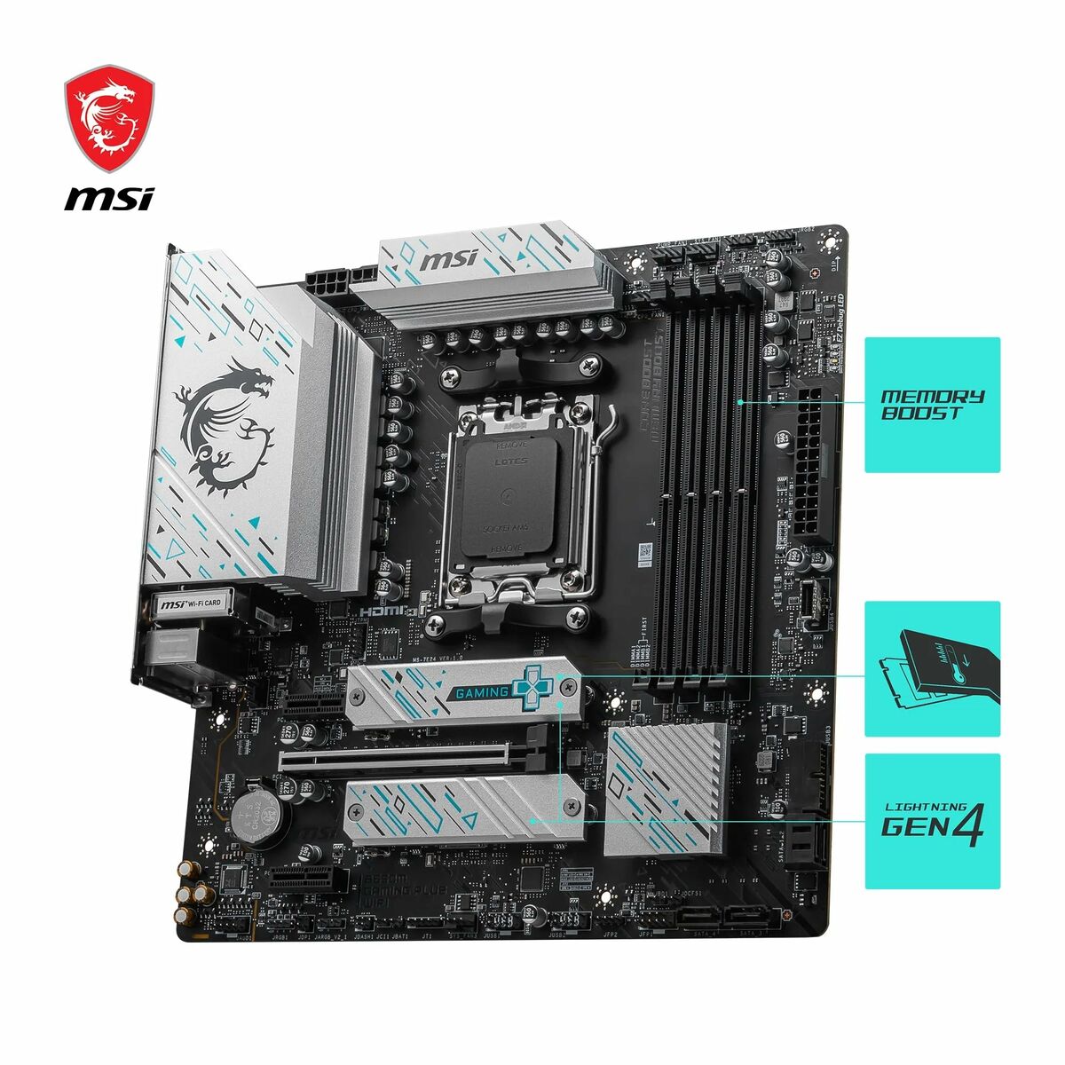 Placa Base MSI AMD AM5 AMD B650