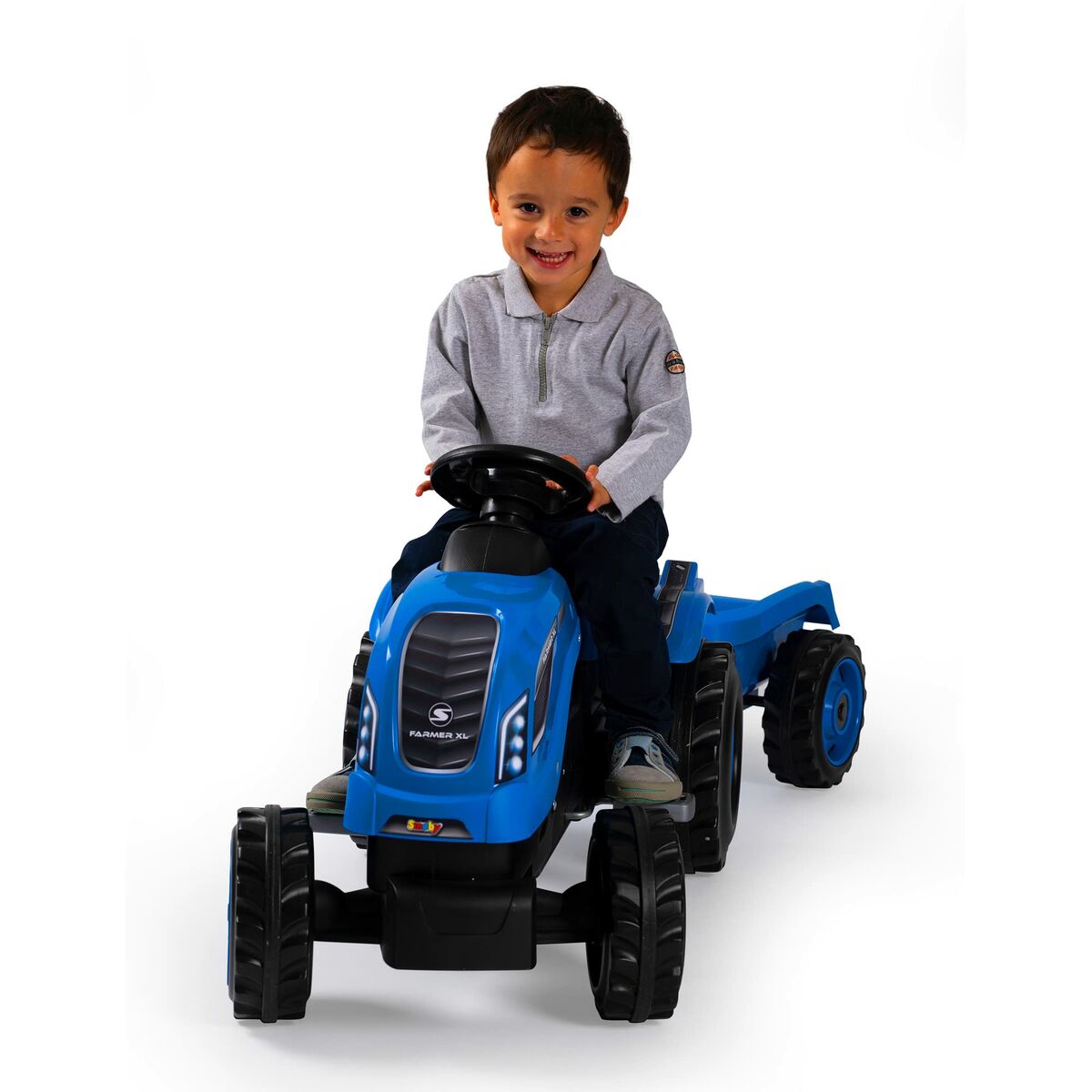 Driewieler Smoby Aanhanger Tractor