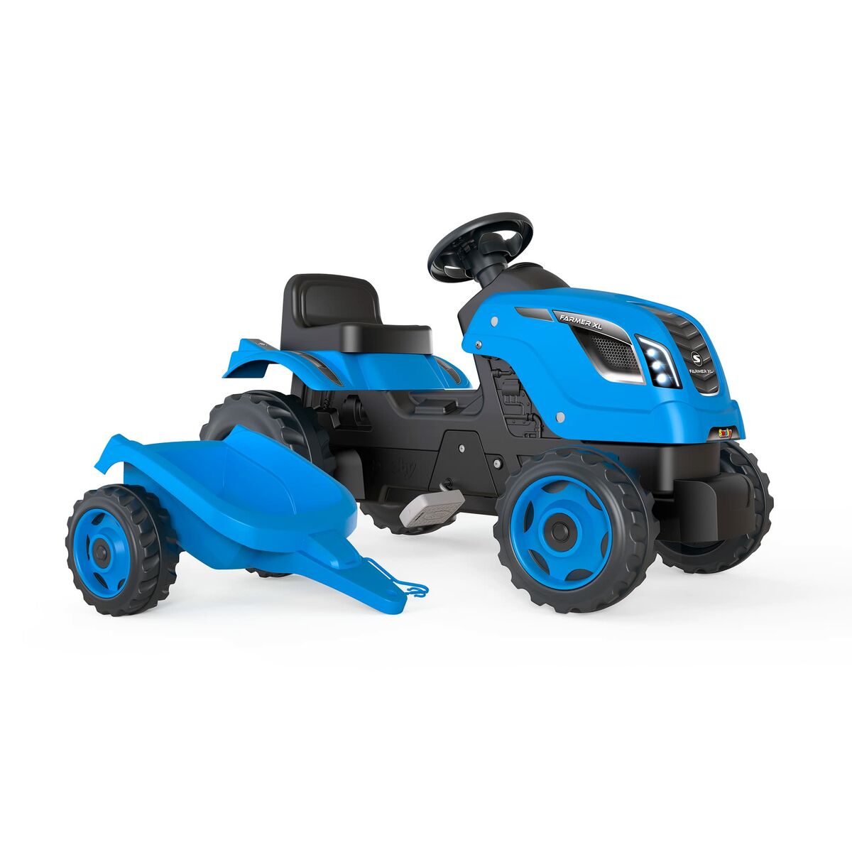 Trehjuling Smoby Släp Traktor