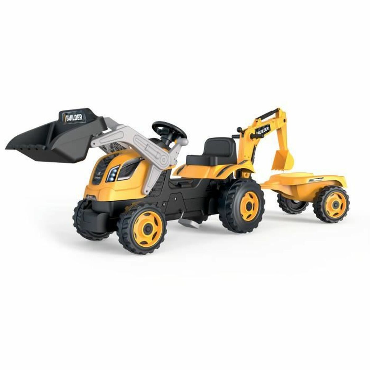 Tricikli Smoby Utánfutó Traktor