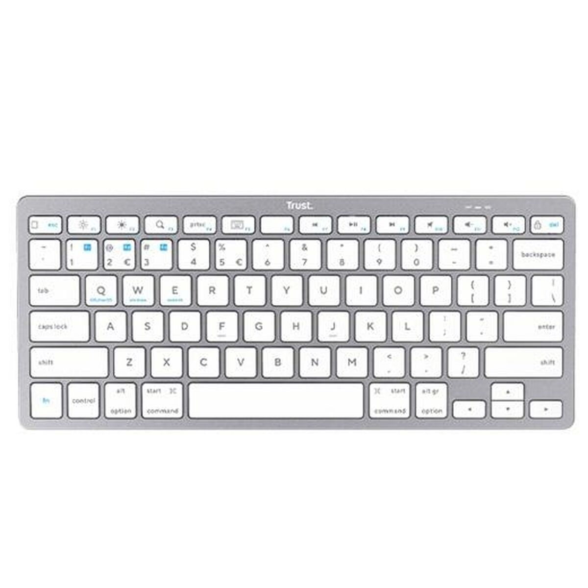 Teclado Trust 24654 Plata