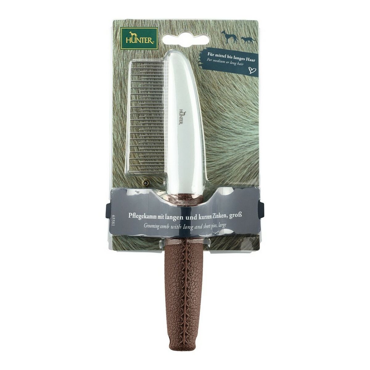 Frisyre Hunter Brun Plast Rake